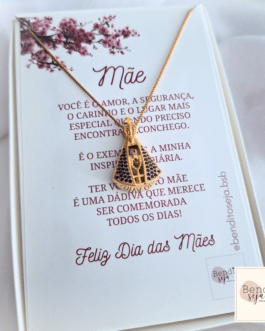 Colar Nossa Senhora Aparecida cravejado