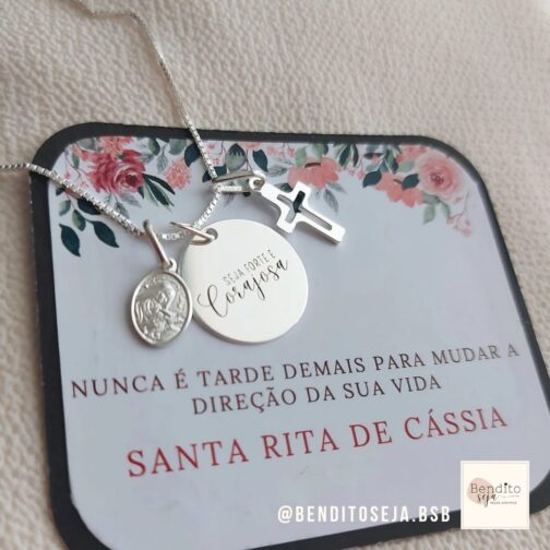 Colar seja forte com Santa Rita