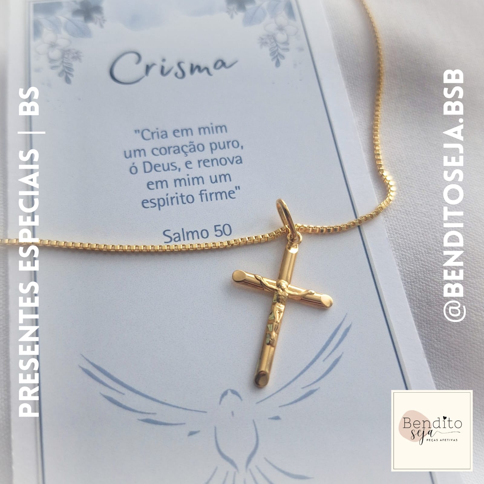 Colar Cruz Sacramentos