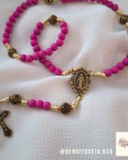 Terço personalizado Nossa Senhora das Graças (Pink)