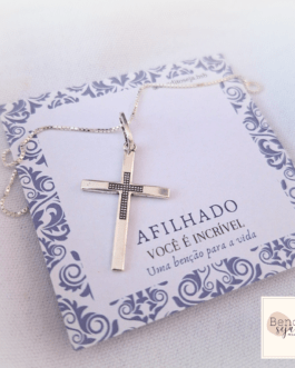 Colar P925 cruz