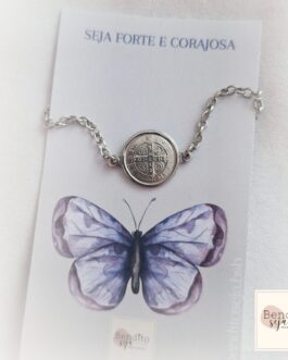 Pulseira em aço São Bento