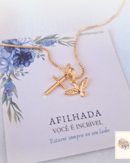 Colar Espírito Santo e Cruz