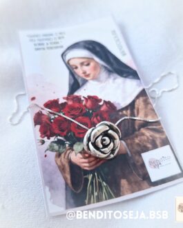 Colar P925 Bendiciones de Santa Teresinha das Rosas