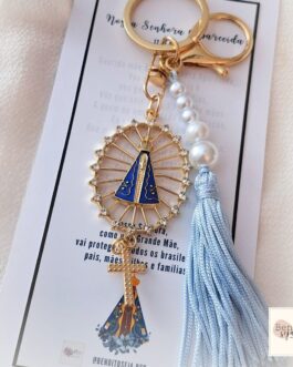 Chaveiro Nossa Senhora Aparecida(azul)