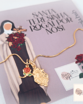 Colar Chuva de Rosas de Santa Teresinha