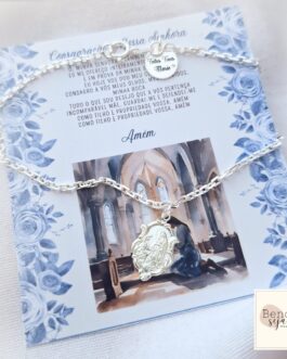Pulseira P925 Consagração Fé e Devoção N. Sra. de Lourdes