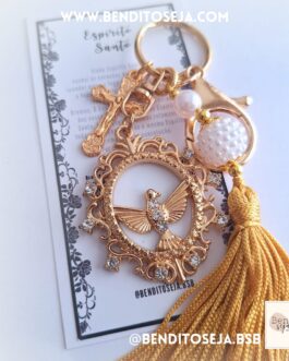 Chaveiro Espírito Santo (dourado)