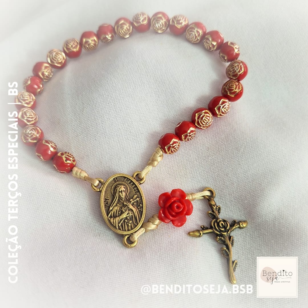 Terço Coroa de Santa Teresinha vintage(Novena)