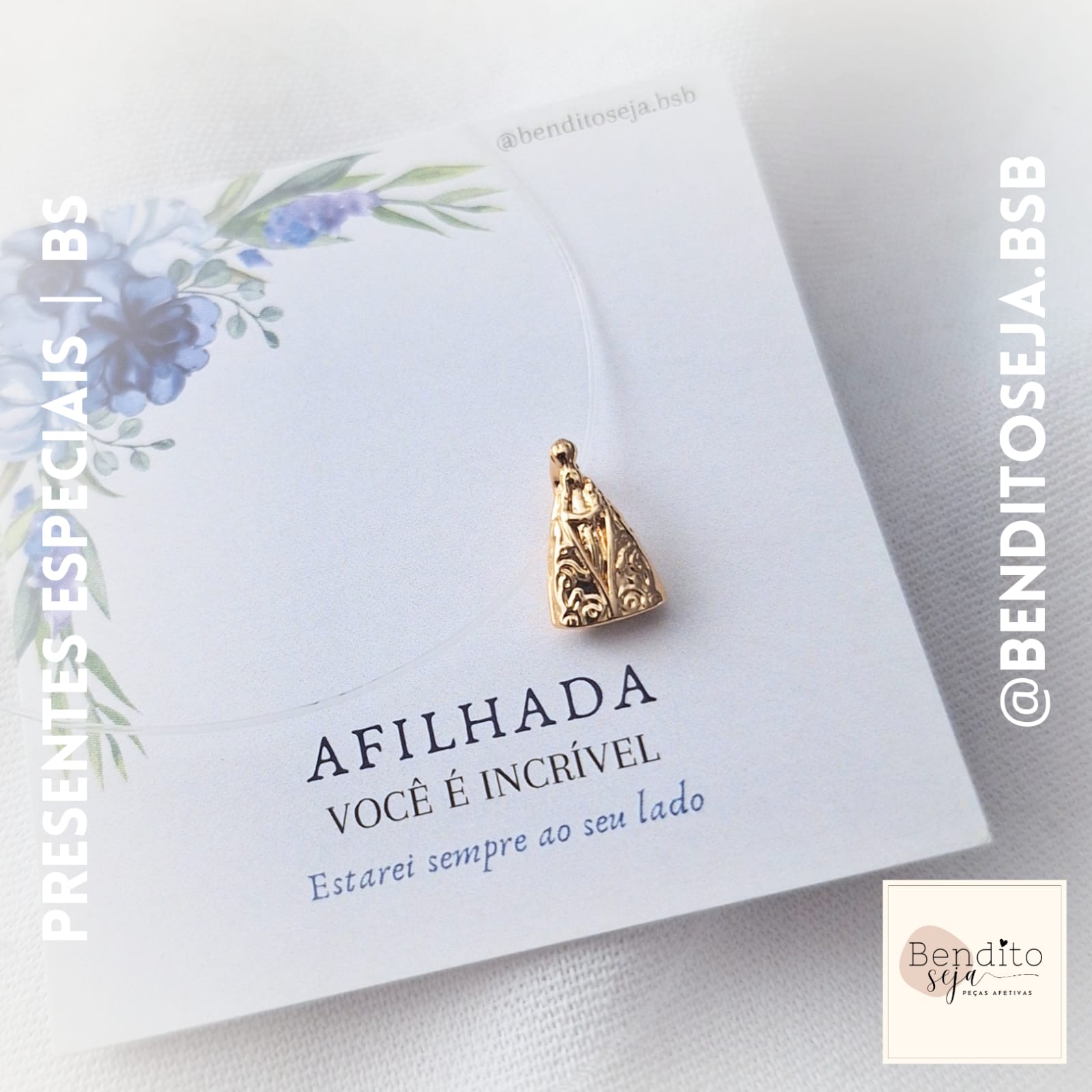 Colar Nossa Senhora (fio nylon)